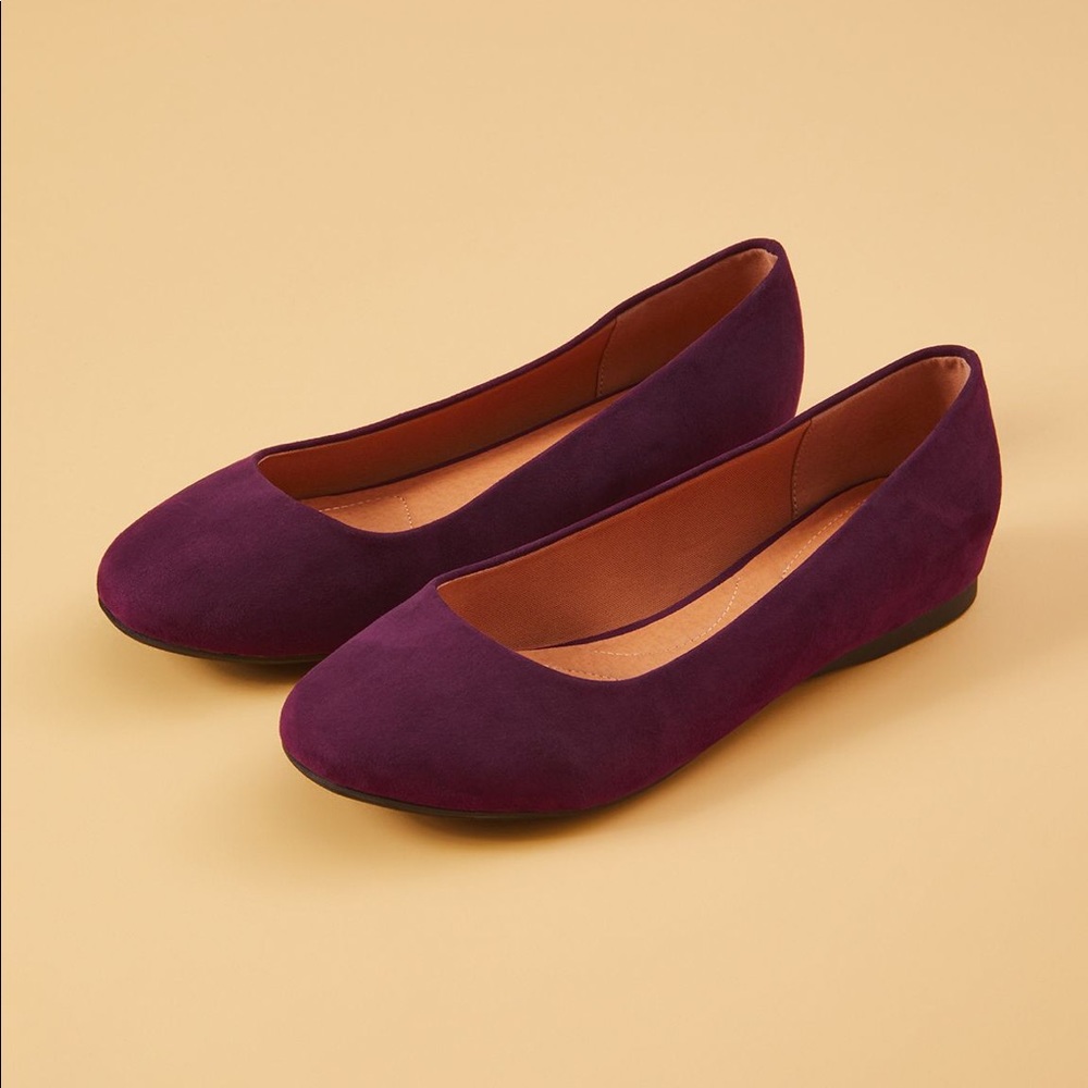 Lane Bryant Purple/Wine Flats